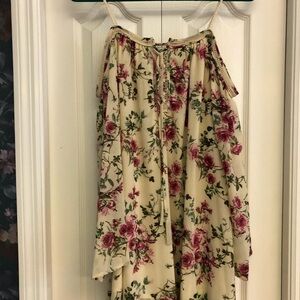 Cold Shoulder Floral Mini Dress